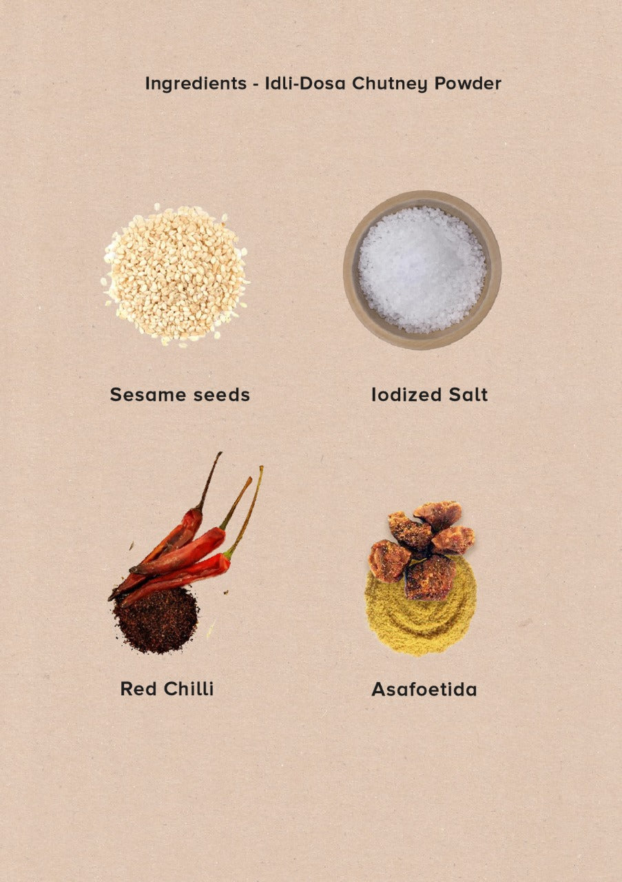 Idli dosa chutney powder/Molgapodi / Gun Powder | 110 gms | just add oil/ghee| Export Quality