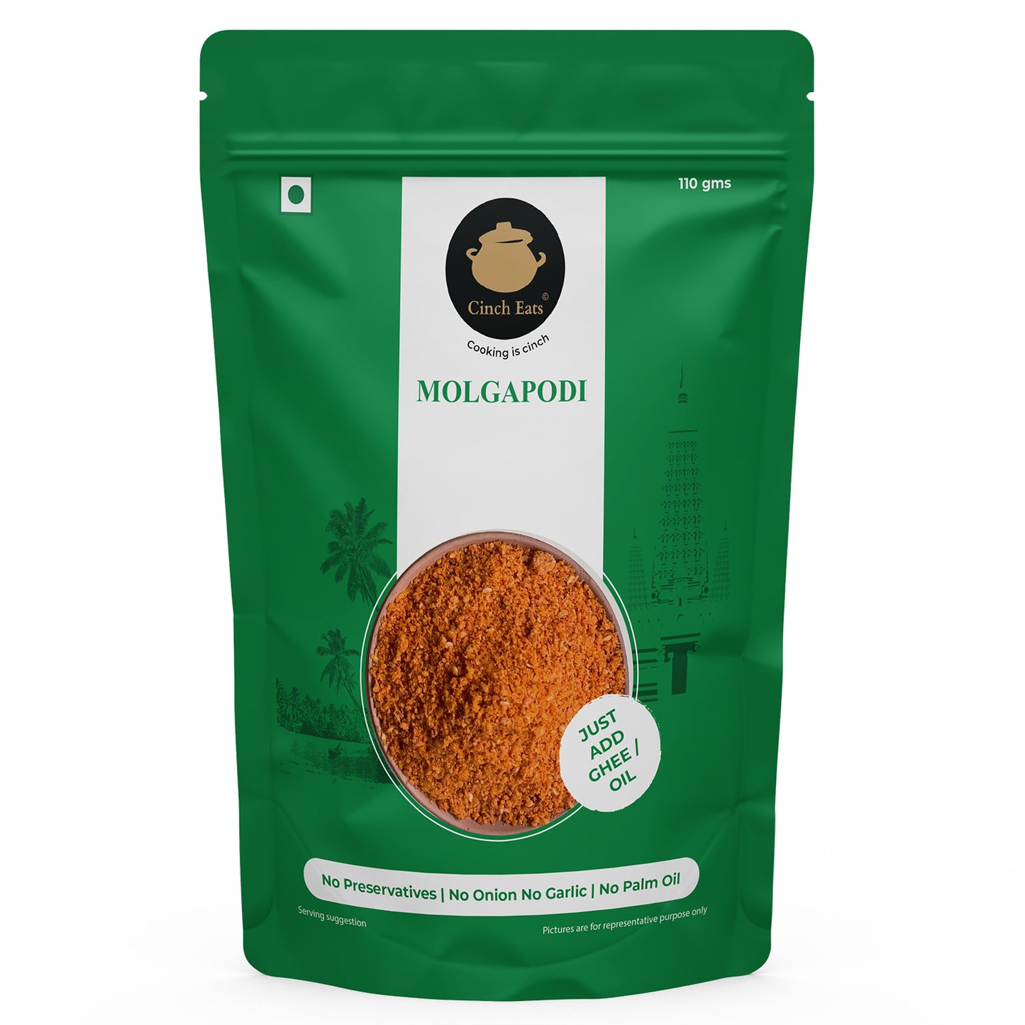 Idli dosa chutney powder/Molgapodi / Gun Powder | 110 gms | just add oil/ghee| Export Quality