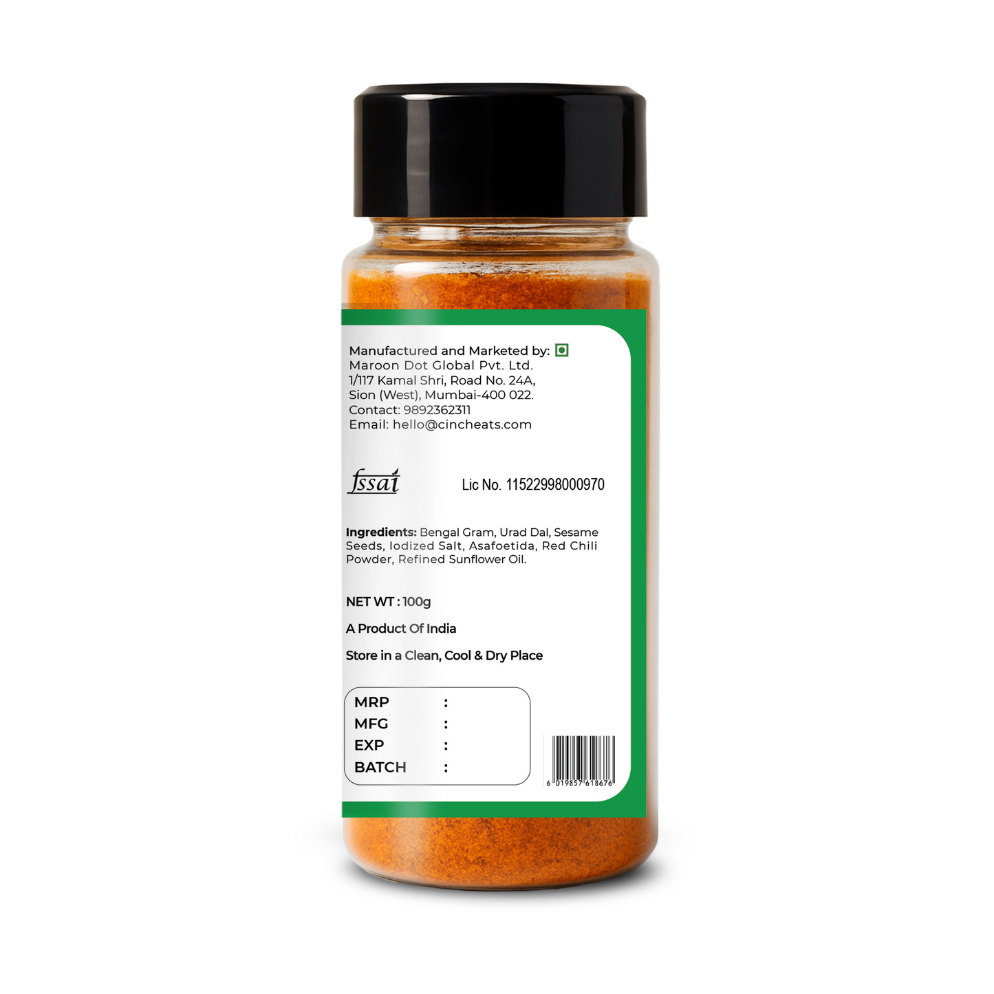 Idli dosa chutney powder/Molgapodi | 110 gms | just add oil/ghee| Export Quality